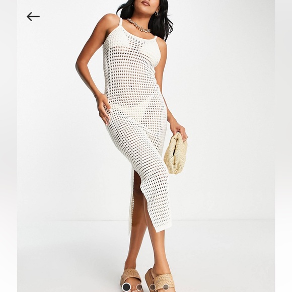ASOS - NWOT - CROCHET summer dress or beach cover up - Picture 1 of 7